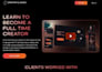 build squarespace voice actress website cinematic website filmmaker website